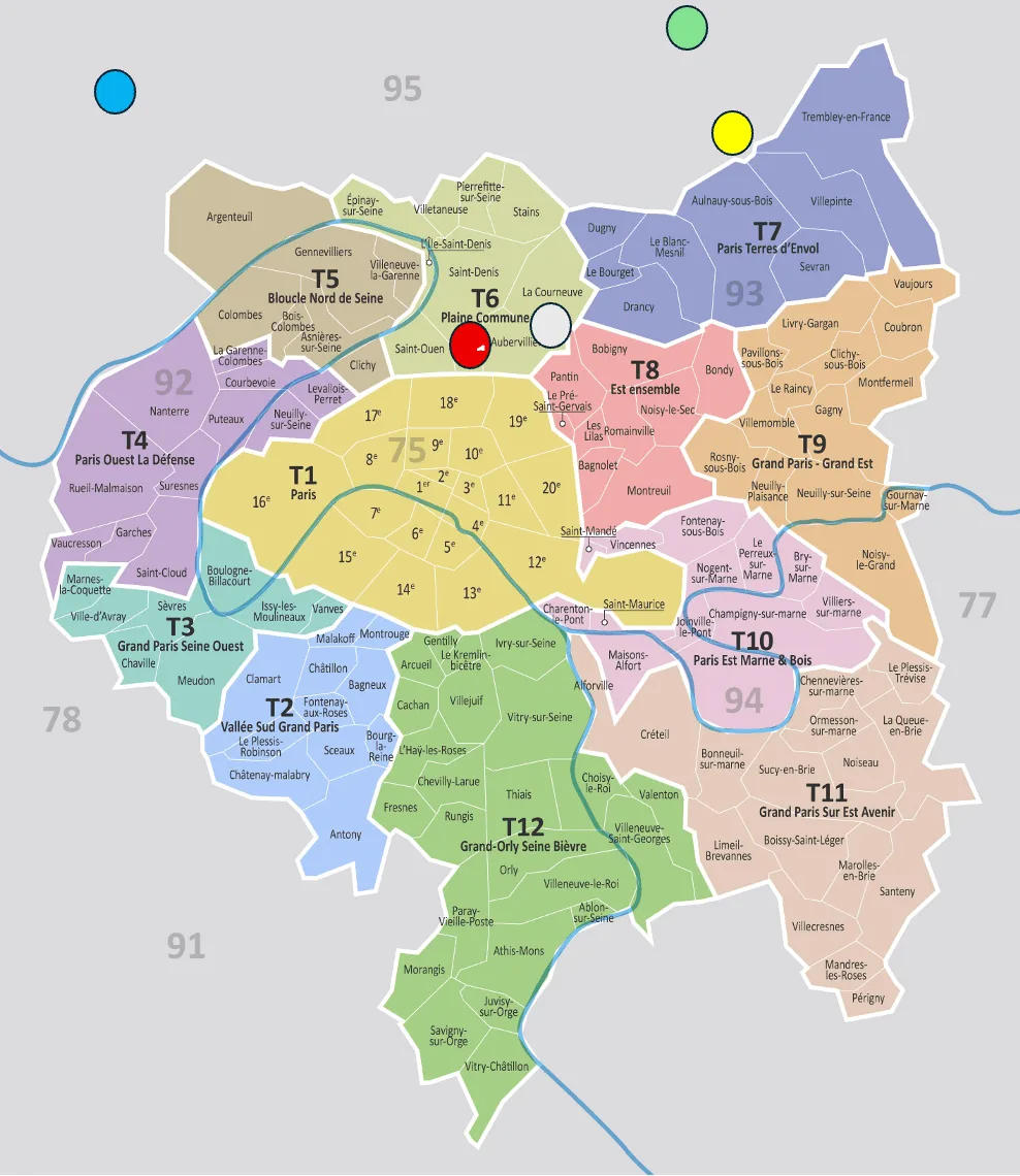 Carte Réseau Épilepsie Grand Paris Nord